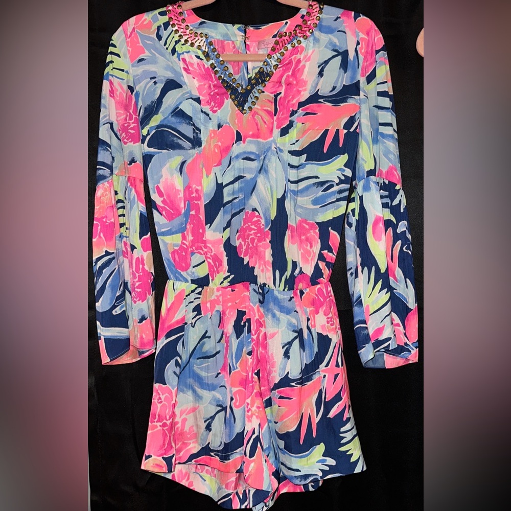 Lilly Pulitzer Arielle Romper SIZE XXS